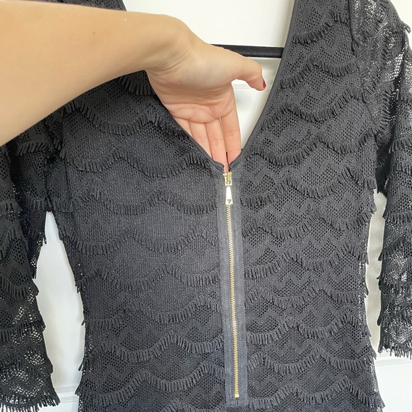 Guess Black Lace Mini-Midi Cocktail Dress, S, EUC - Picture 6 of 12